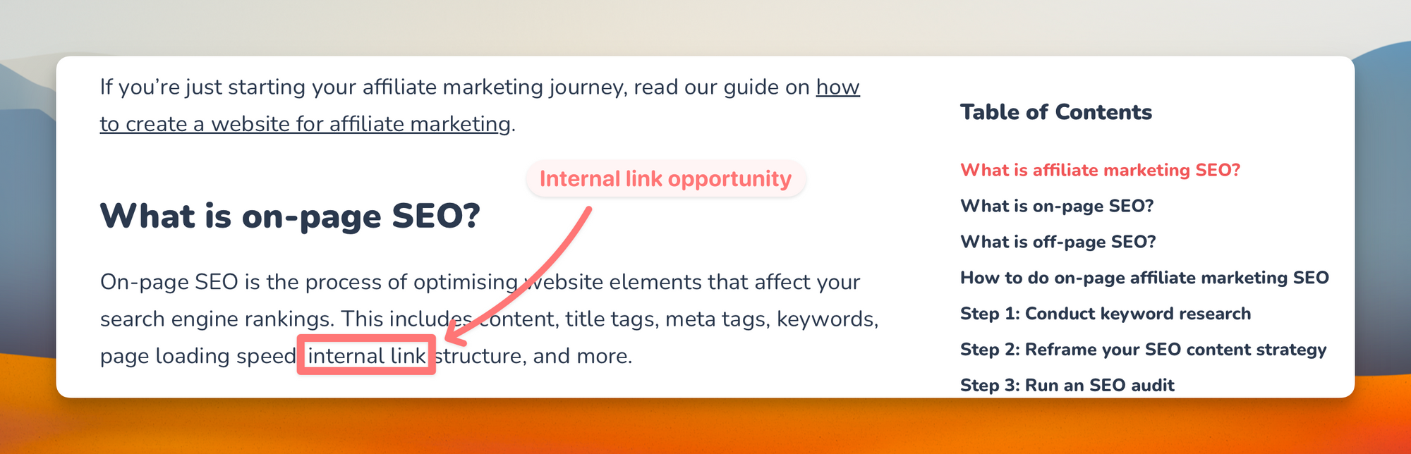 How to Find Internal Linking Opportunities